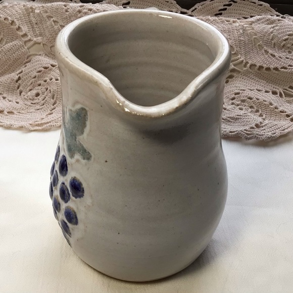 2006 Artisan Pottery Creamer Pitcher Glazed Stoneware 4.75” - Picture 5 of 9